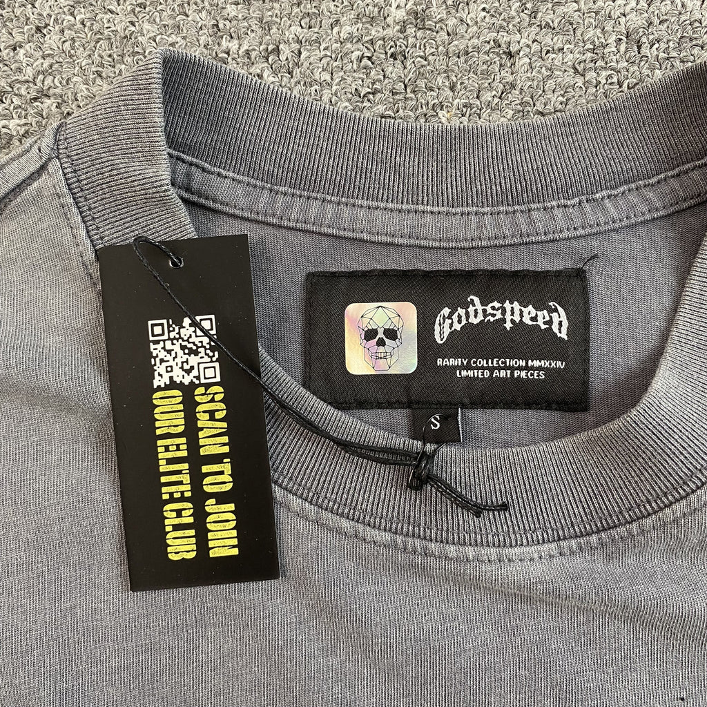 GODSPEED AMIGOS T-SHIRT WASHED GREY