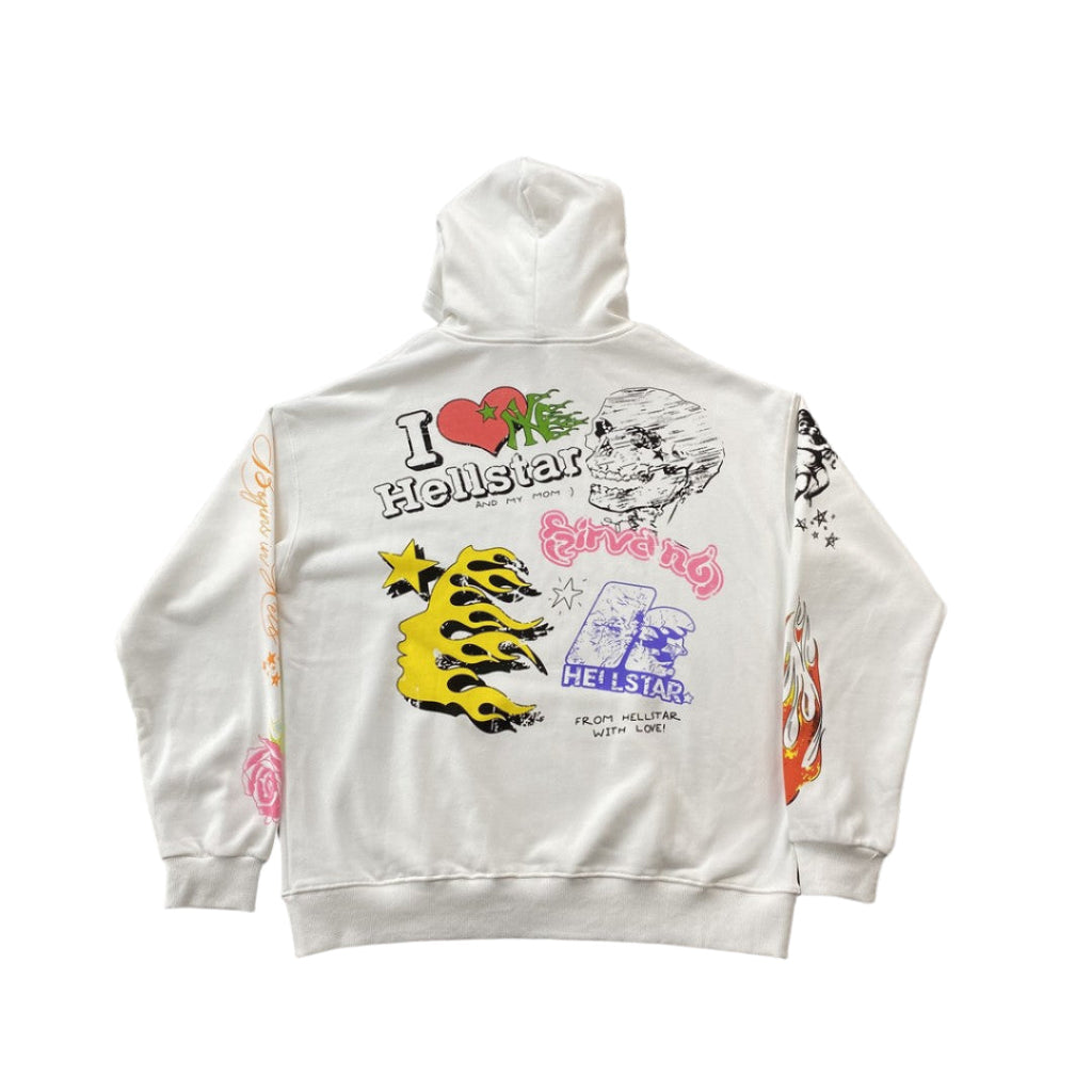 Hellstar White Hoodie