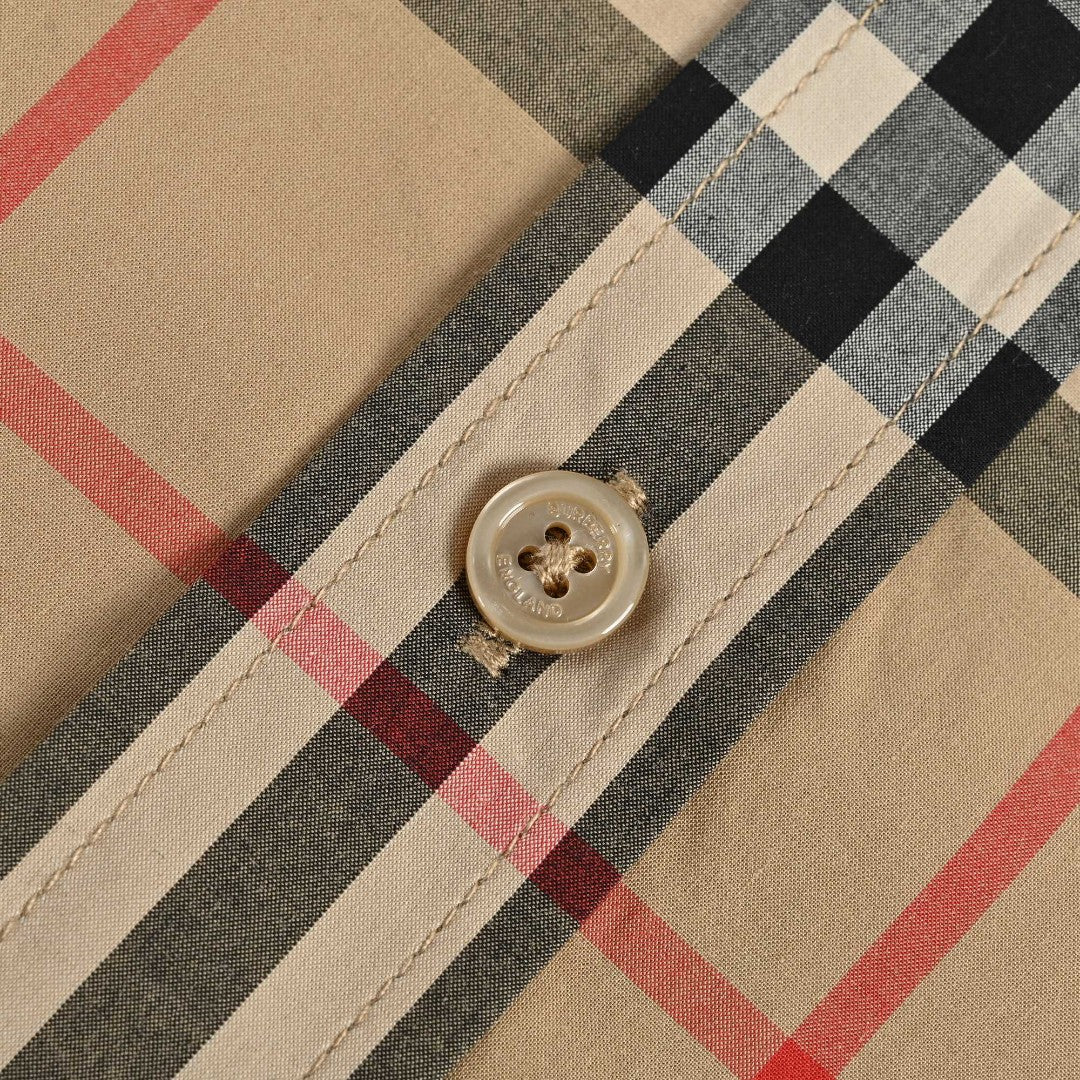 Burberry Check Short-Sleeve Shirt