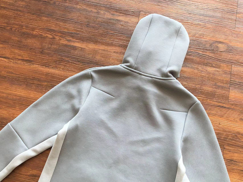 NIKE TECH FLEECE HOODIE x GREY/WHITE