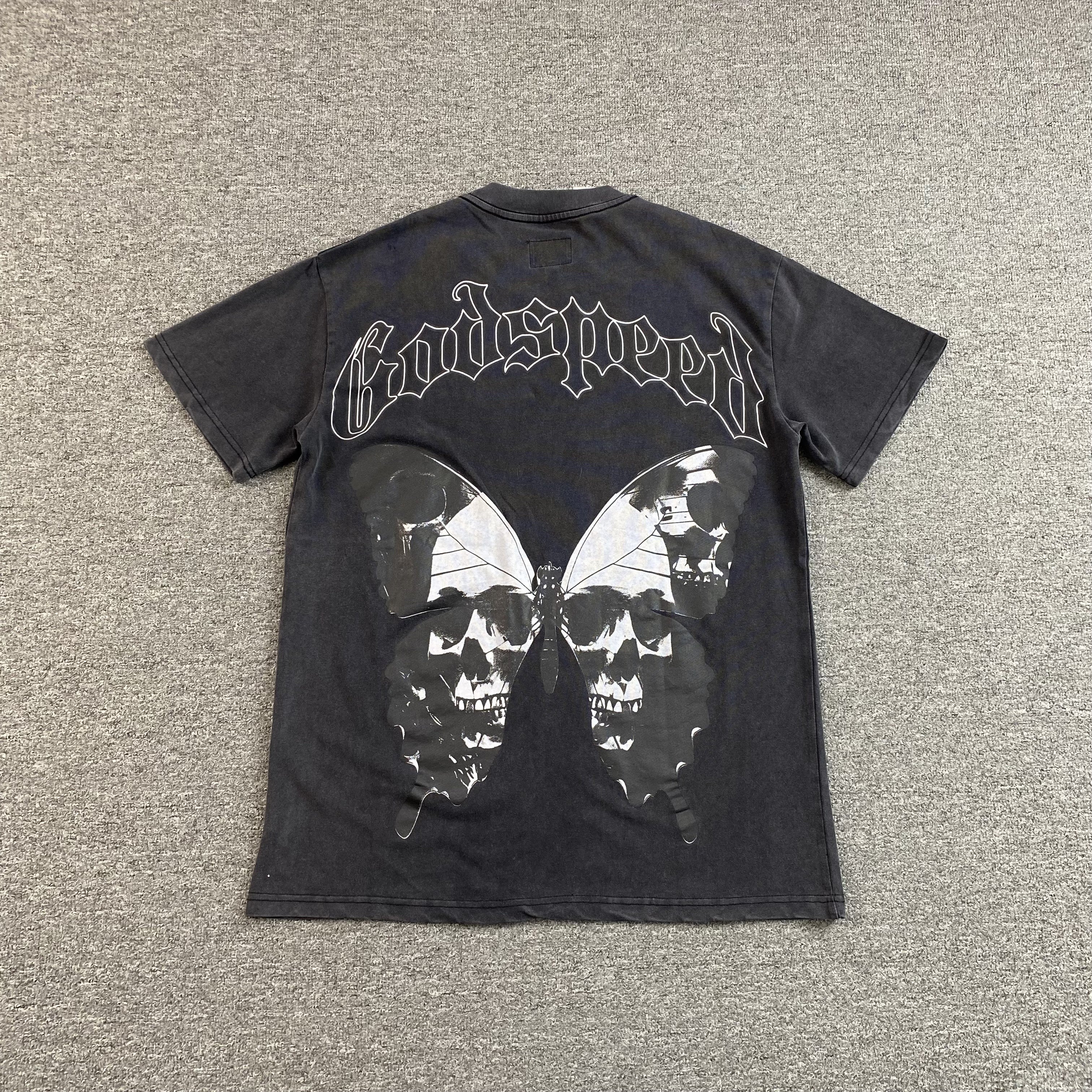 GODSPEED BUTTERFLY EFFECT T-SHIRT WASHED BLACK