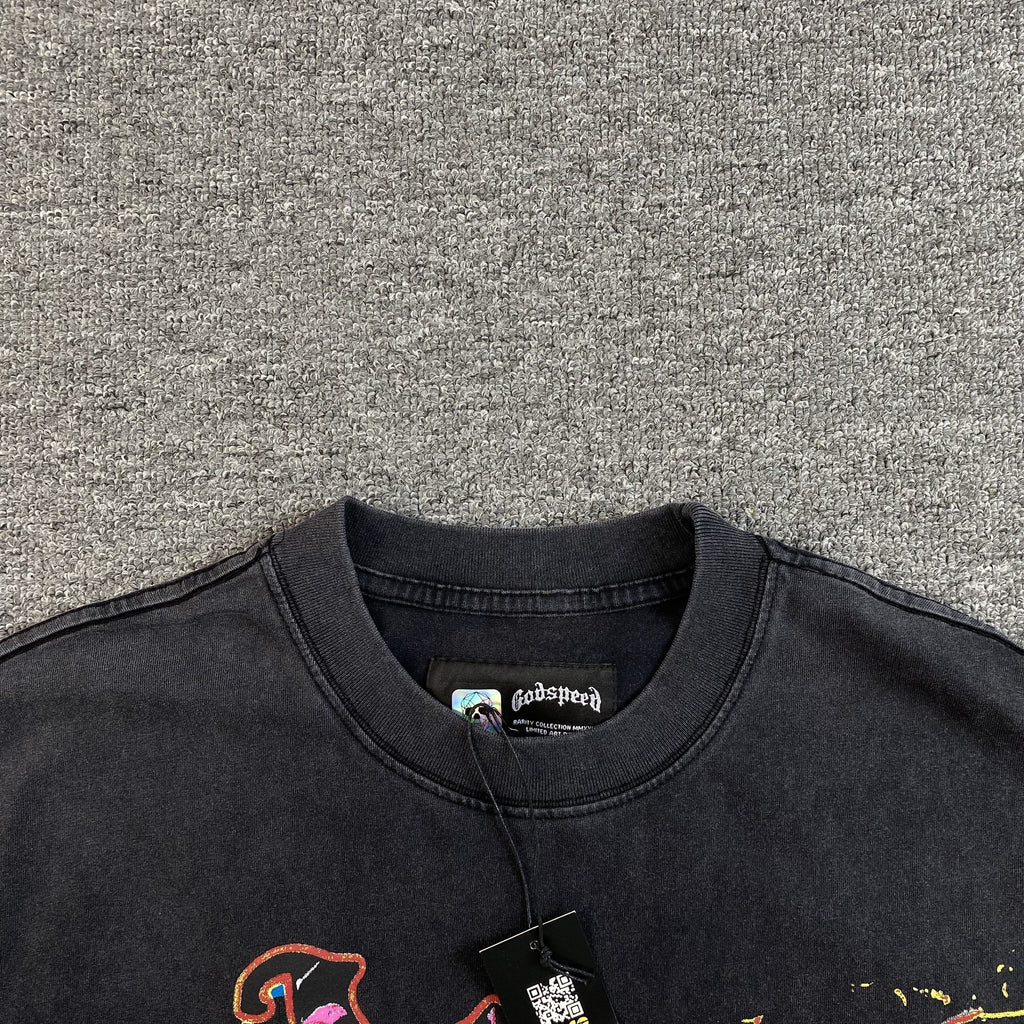 GODSPEED ROCK DREAMS T-SHIRT WASHED BLACK