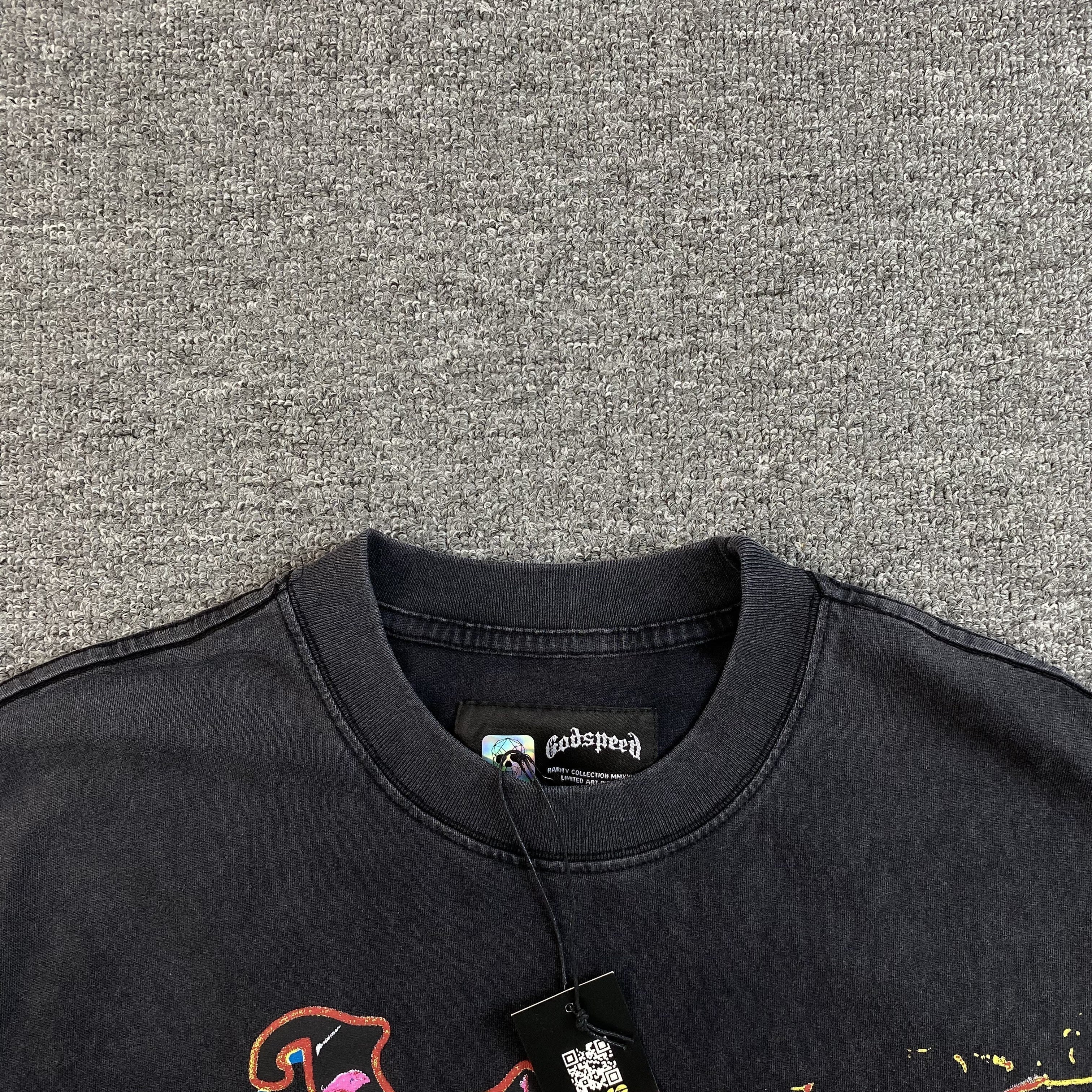 GODSPEED ROCK DREAMS T-SHIRT WASHED BLACK