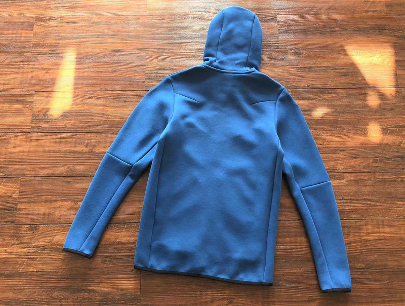 NIKE TECH FLEECE HOODIE x BLUE WHITE