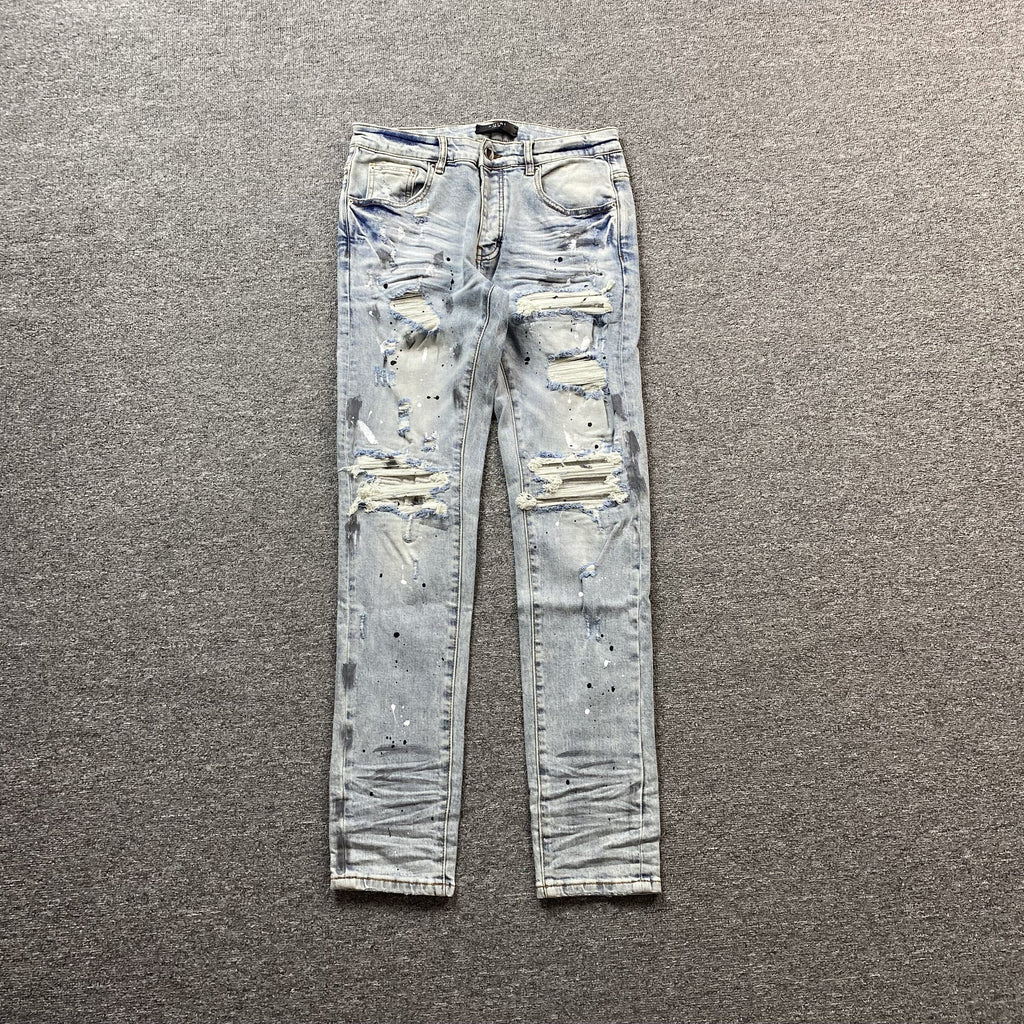 AMIRI MX1 PAINTER JEANS BLUE