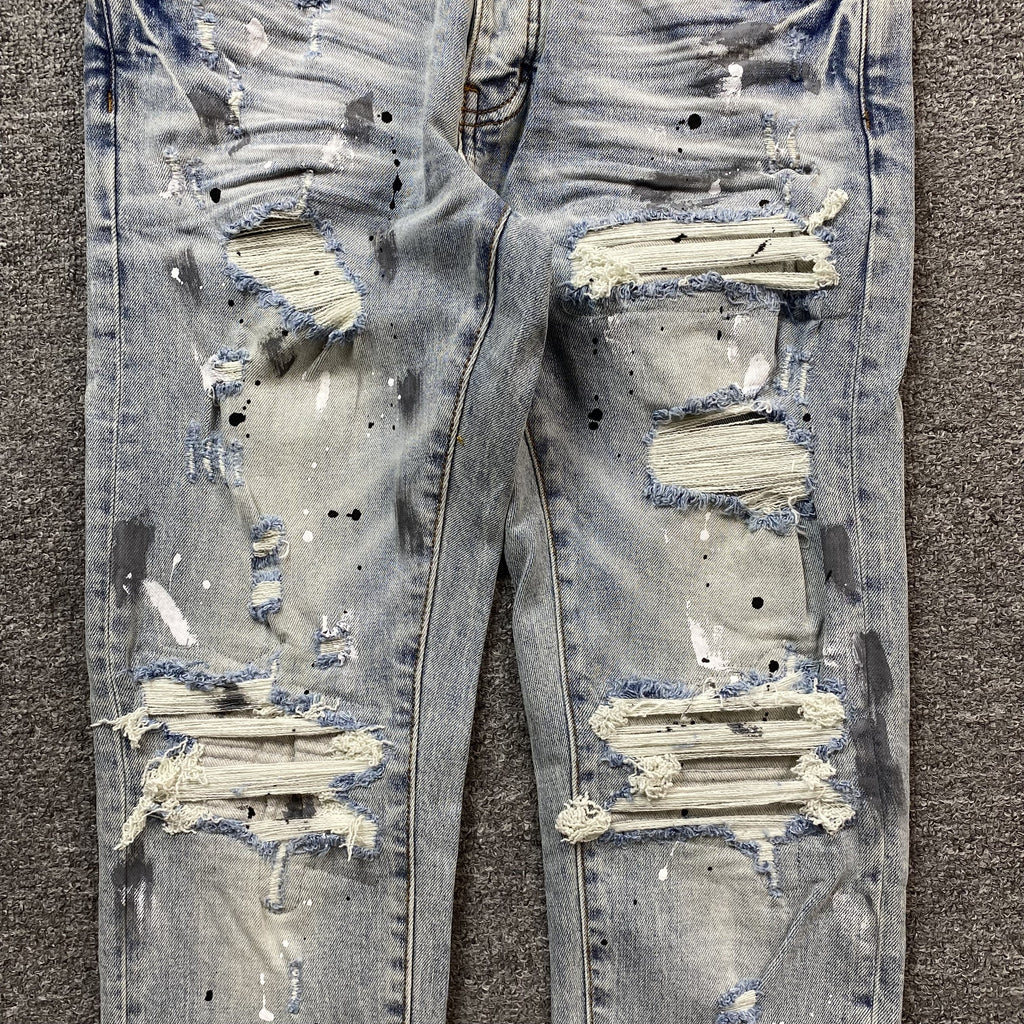 AMIRI MX1 PAINTER JEANS BLUE