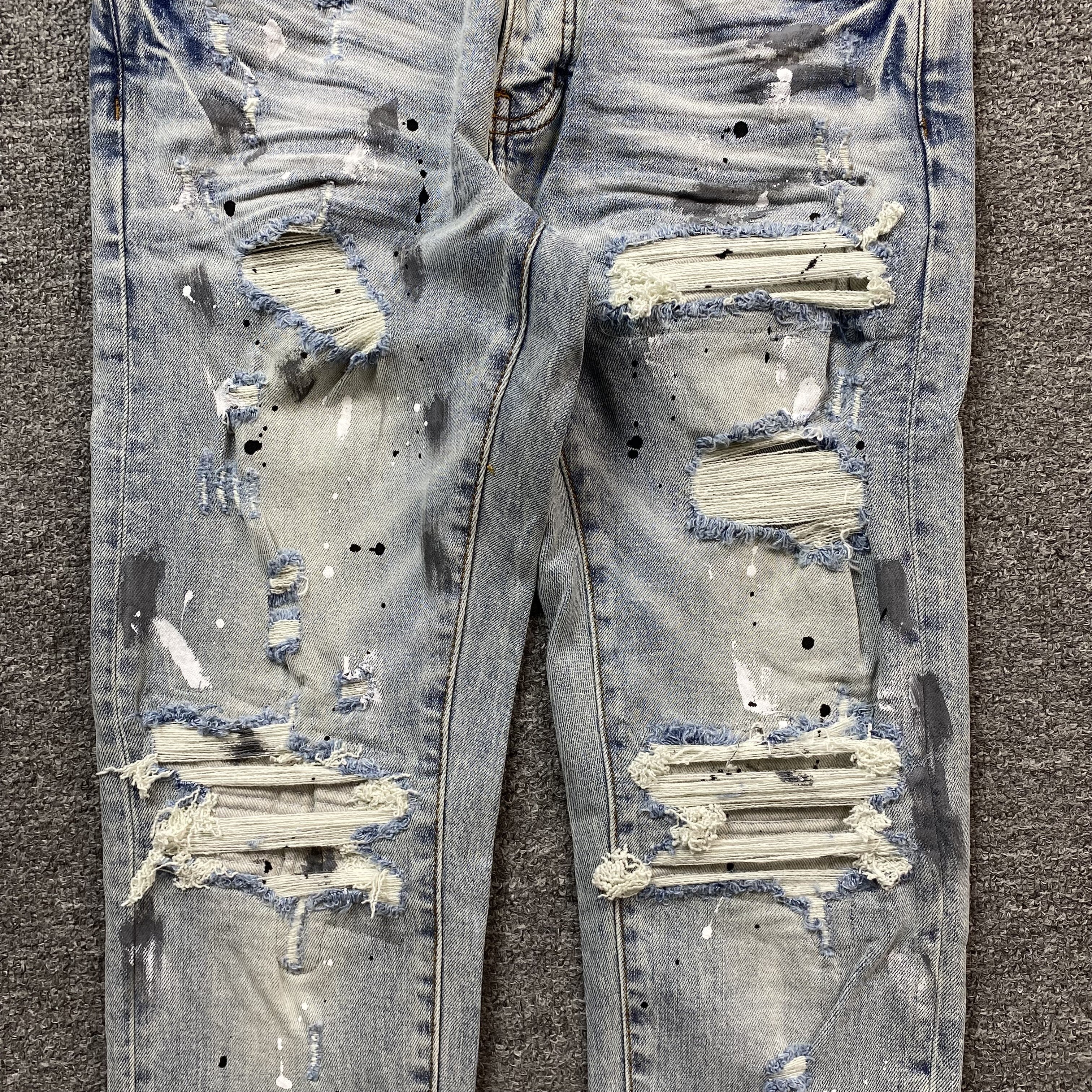 AMIRI MX1 PAINTER JEANS BLUE