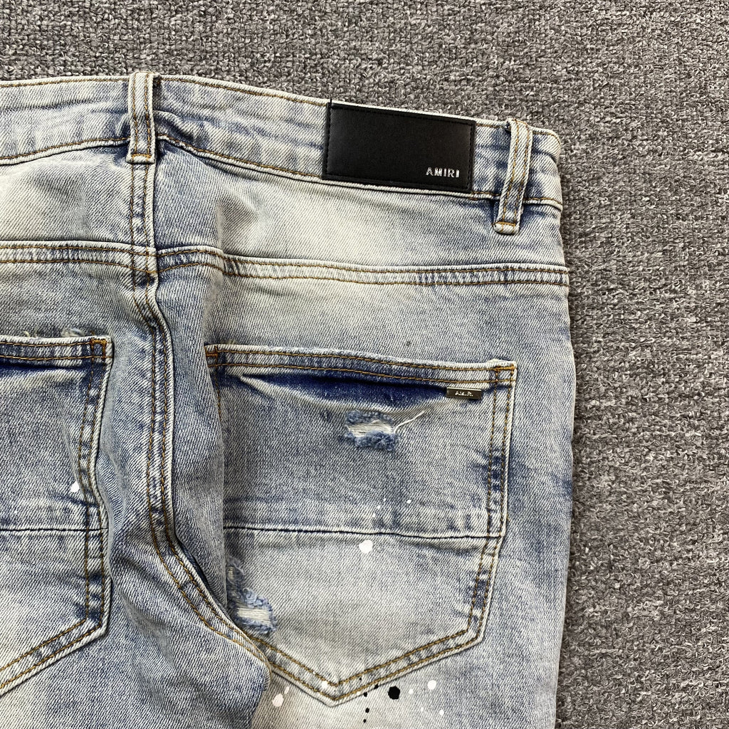 AMIRI MX1 PAINTER JEANS BLUE