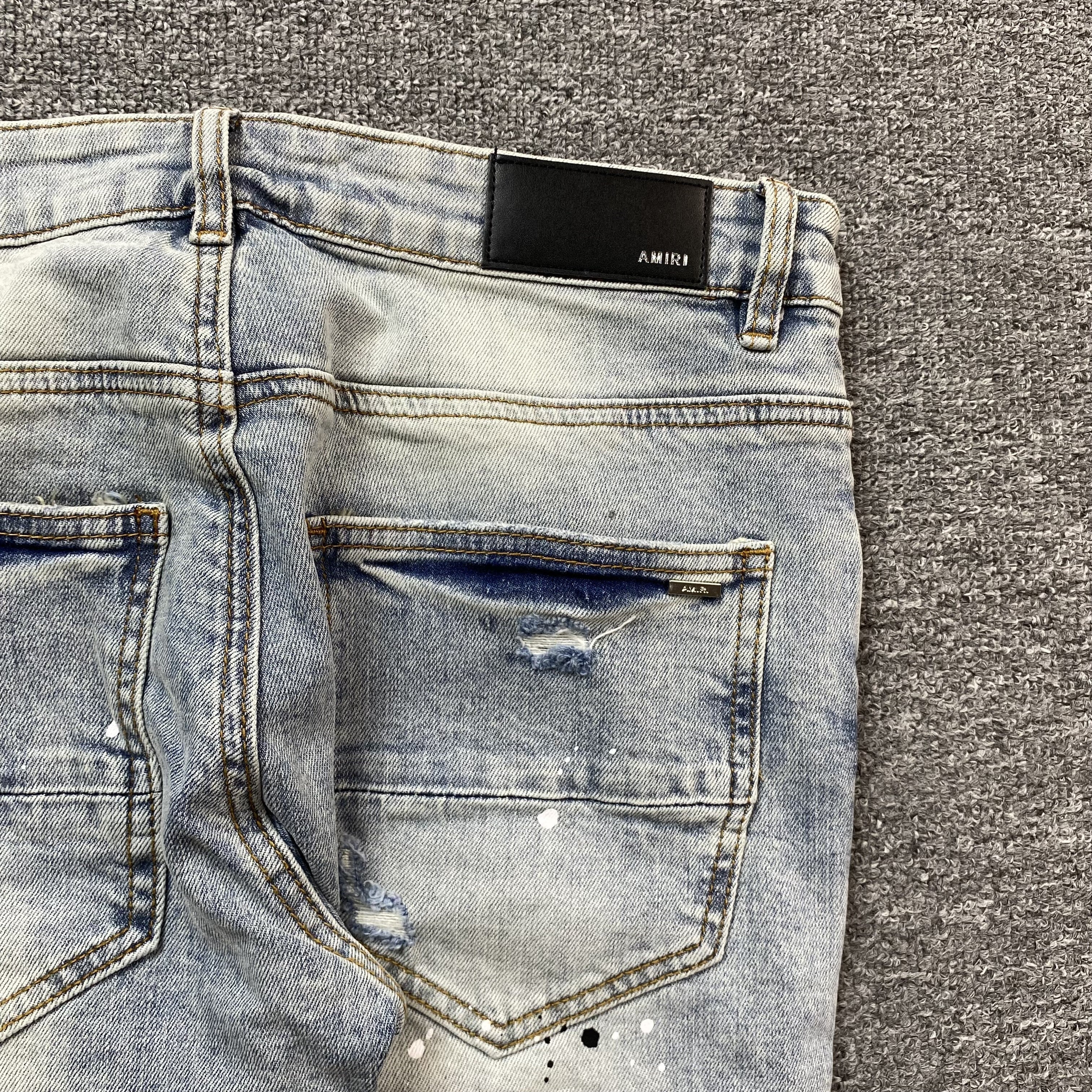 AMIRI MX1 PAINTER JEANS BLUE