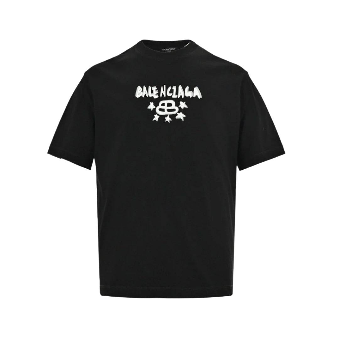 BALENCIAGA STAR GRAPHIC T-SHIRT BLACK