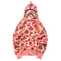 BAPE x BARBIE DOT CAMO SHARK FULL ZIP HOODIE PINK