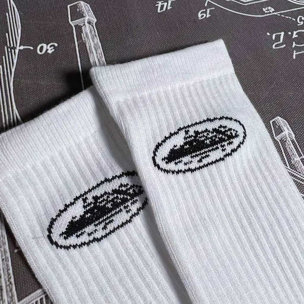 CORTEIZ ALCATRAZ SOCKS WHITE