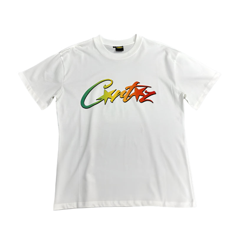 CORTEIZ ALLSTARZ T-SHIRT WHITE RASTA GRADIENT