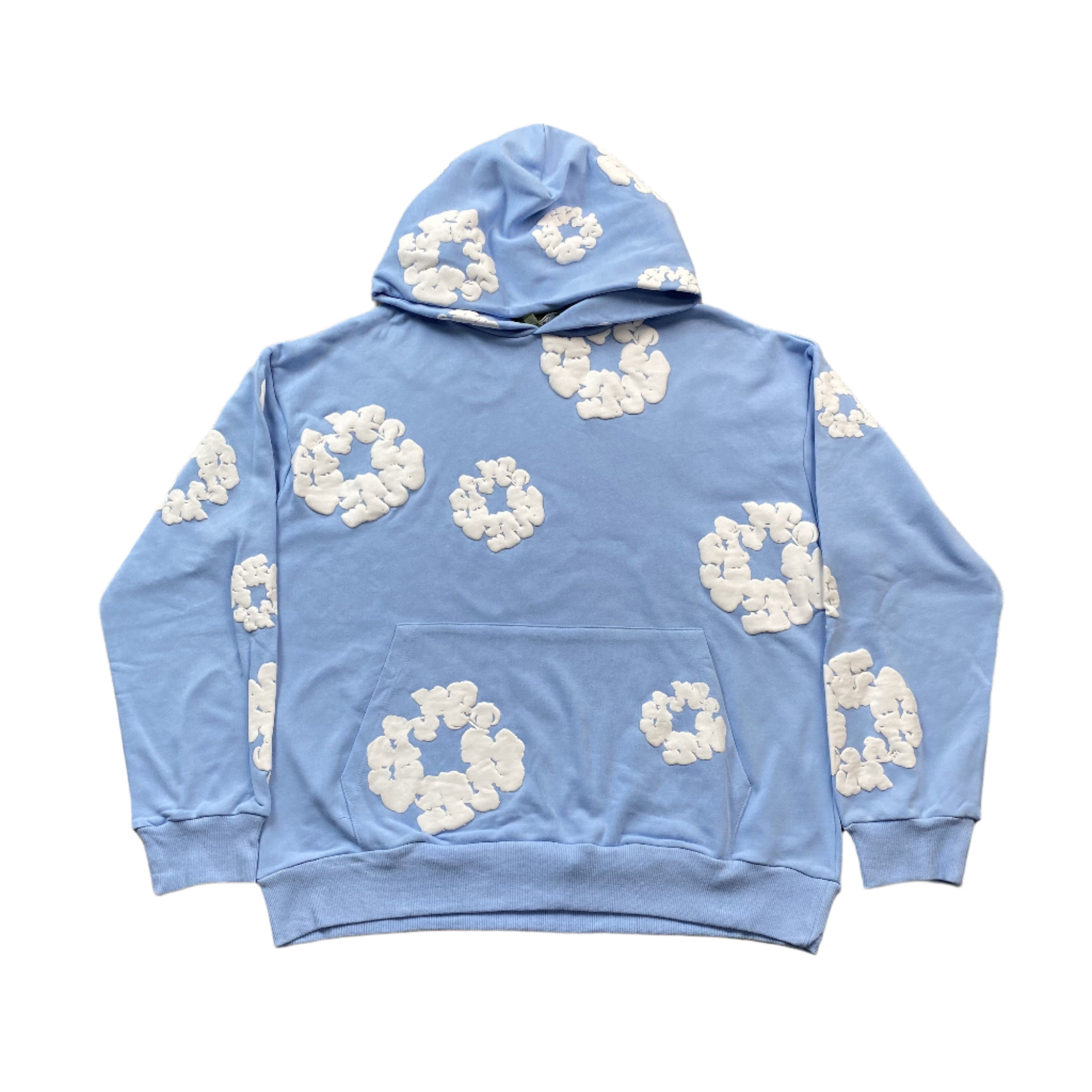 DENIM TEARS COTTON WREATH HOODIE BABY BLUE