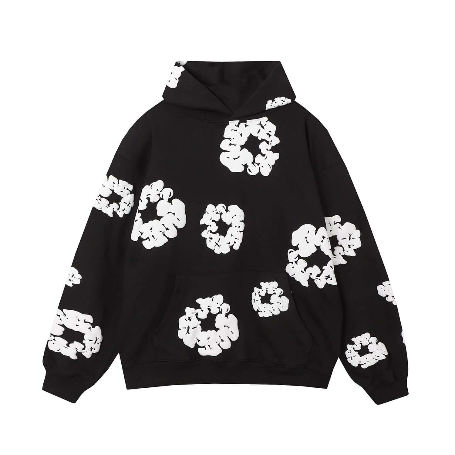 DENIM TEARS COTTON WREATH HOODIE BLACK