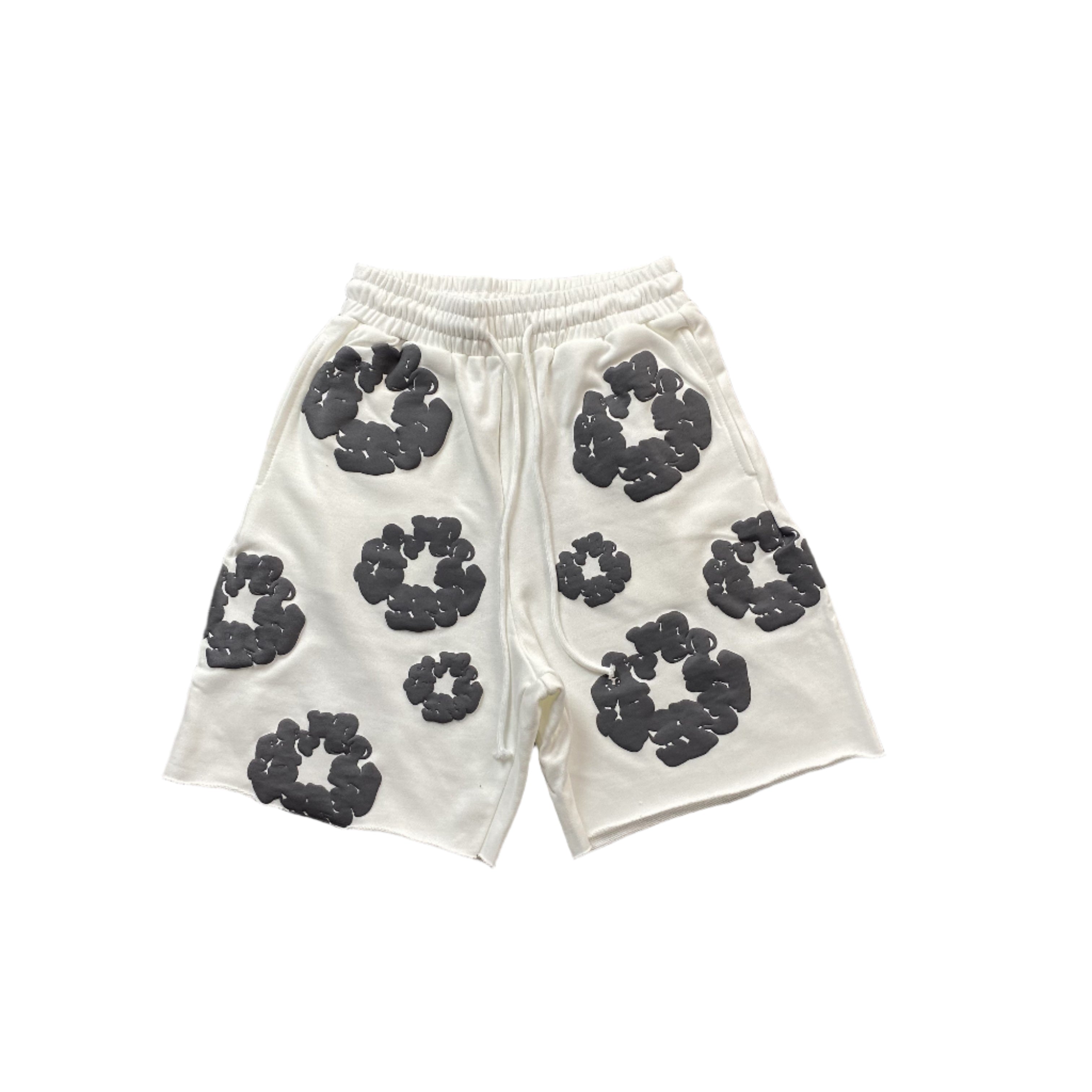 DENIM TEARS COTTON WREATH SHORTS WHITE