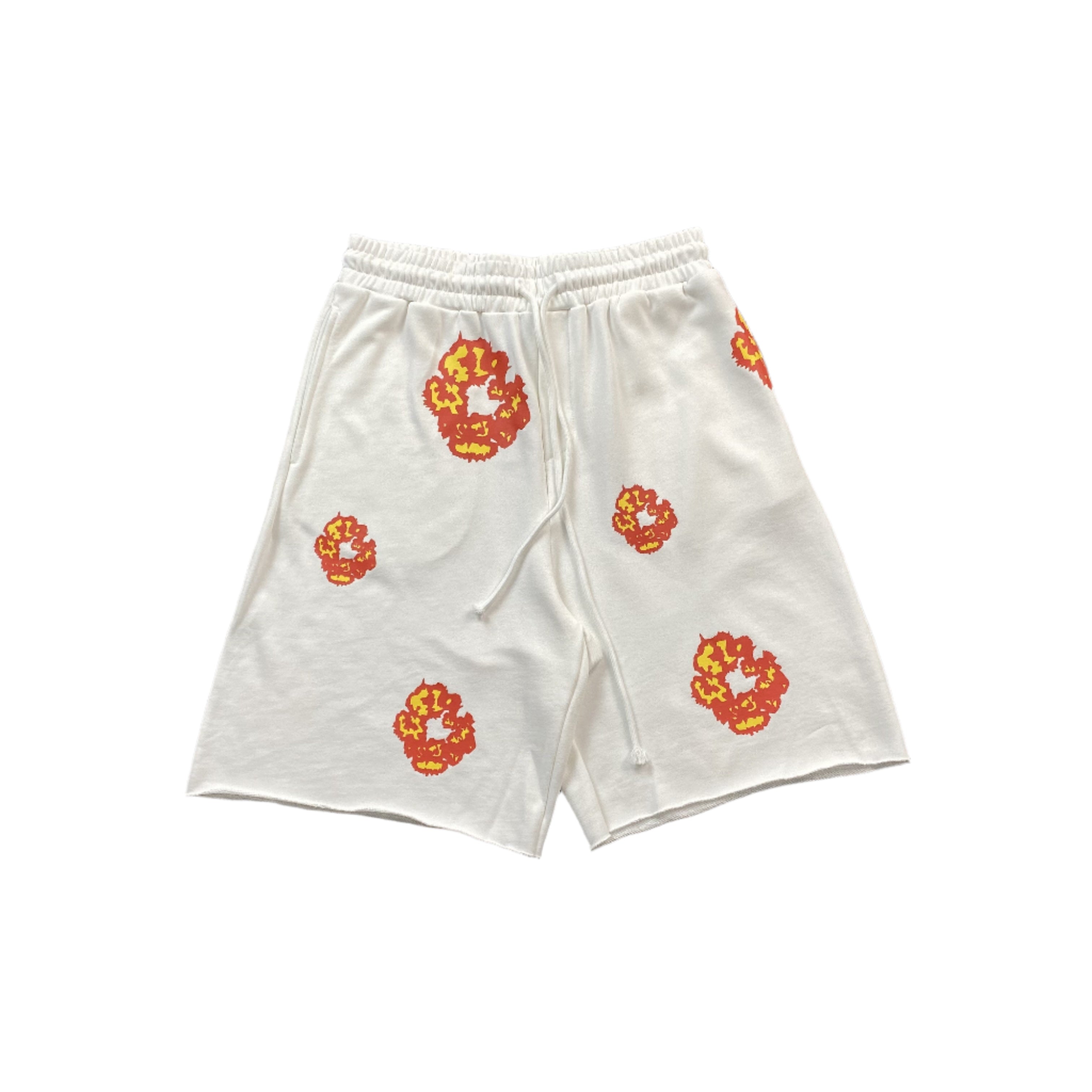 DENIM TEARS x OFFSET COTTON WREATH SHORTS WHITE