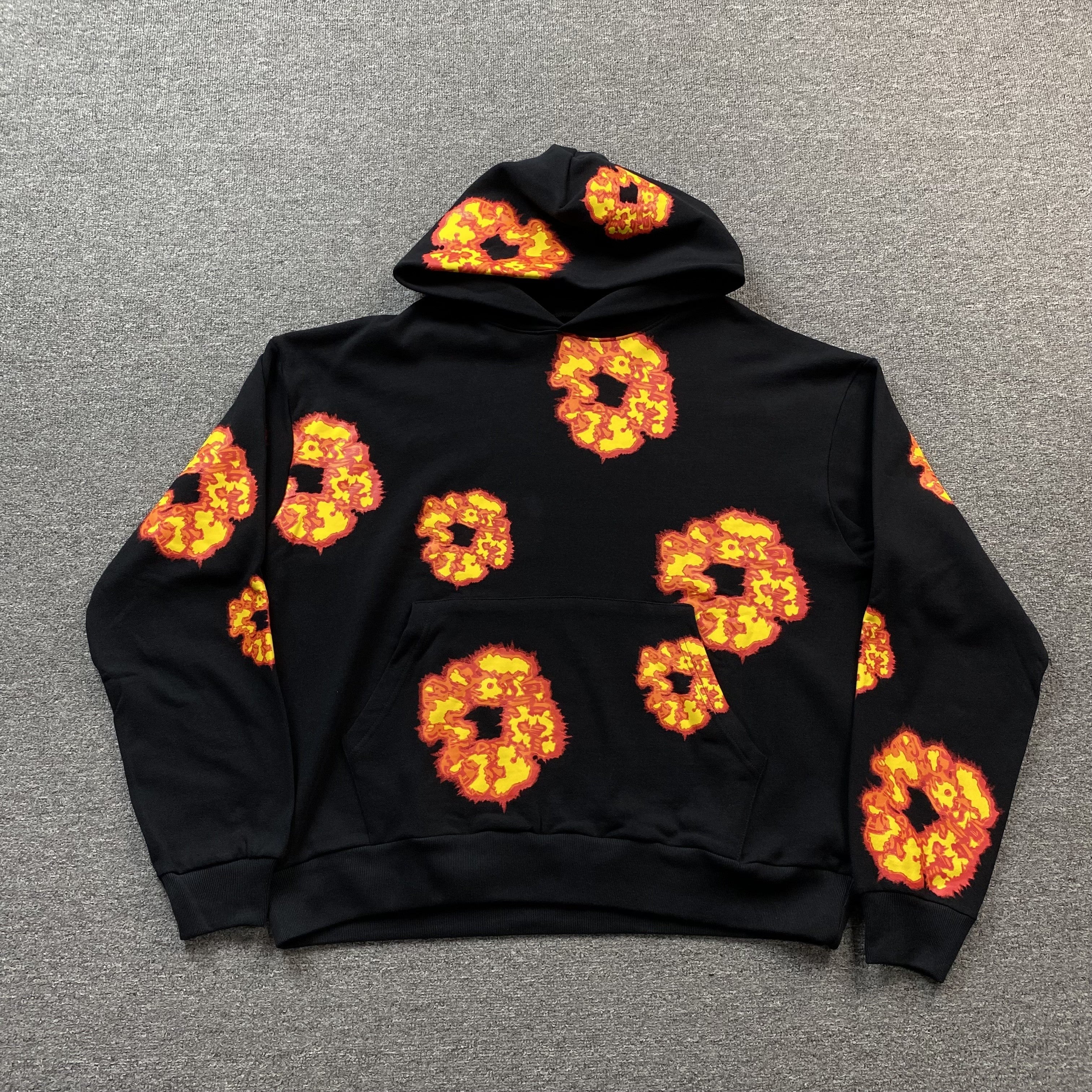 DENIM TEARS x OFFSET WREATH HOODIE BLACK