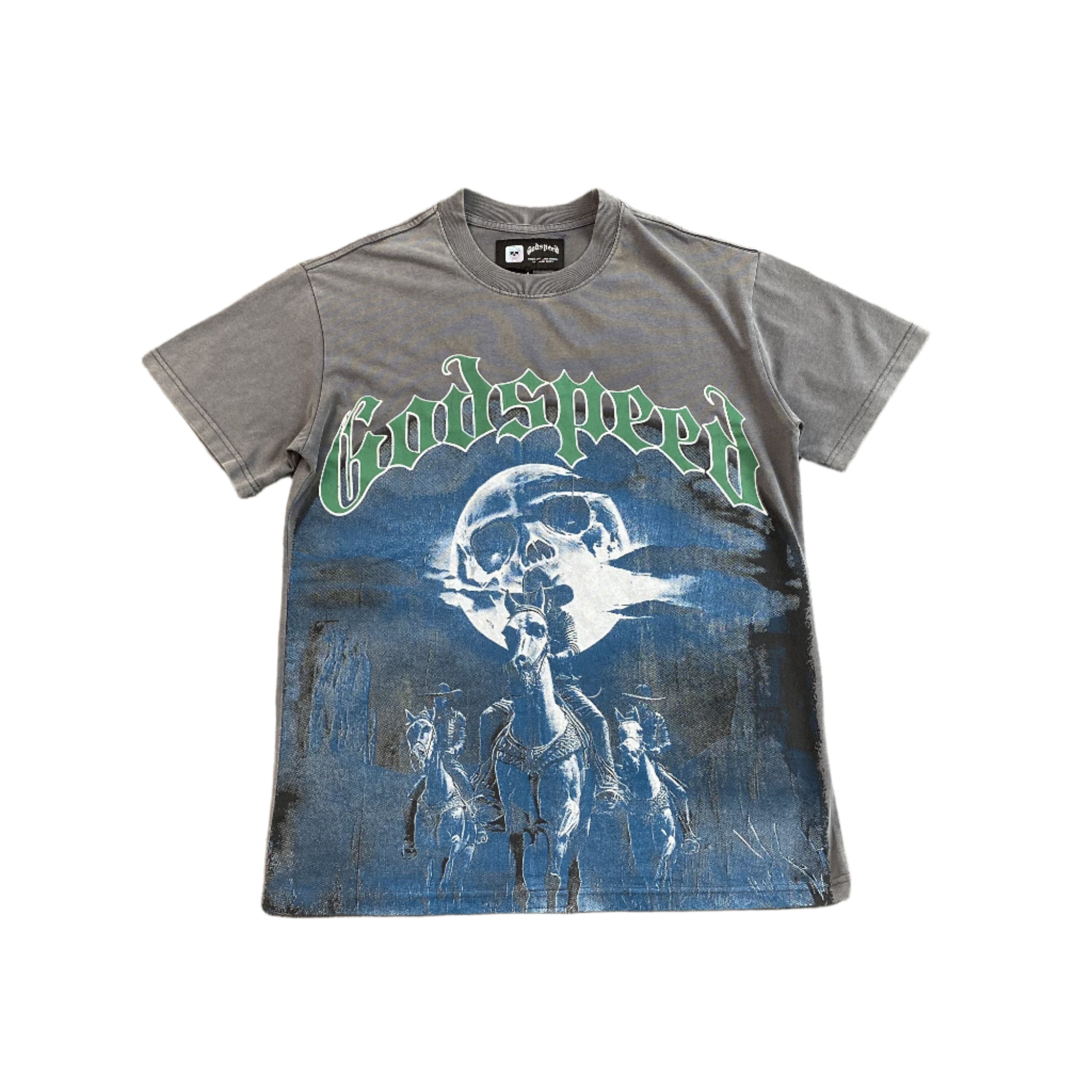 GODSPEED AMIGOS T-SHIRT WASHED GREY
