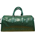 GOYARD BOSTON 50 TRAVEL BAG GREEN