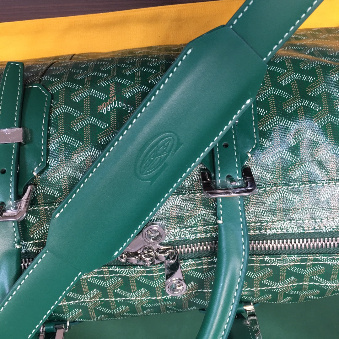 GOYARD BOSTON 50 TRAVEL BAG GREEN
