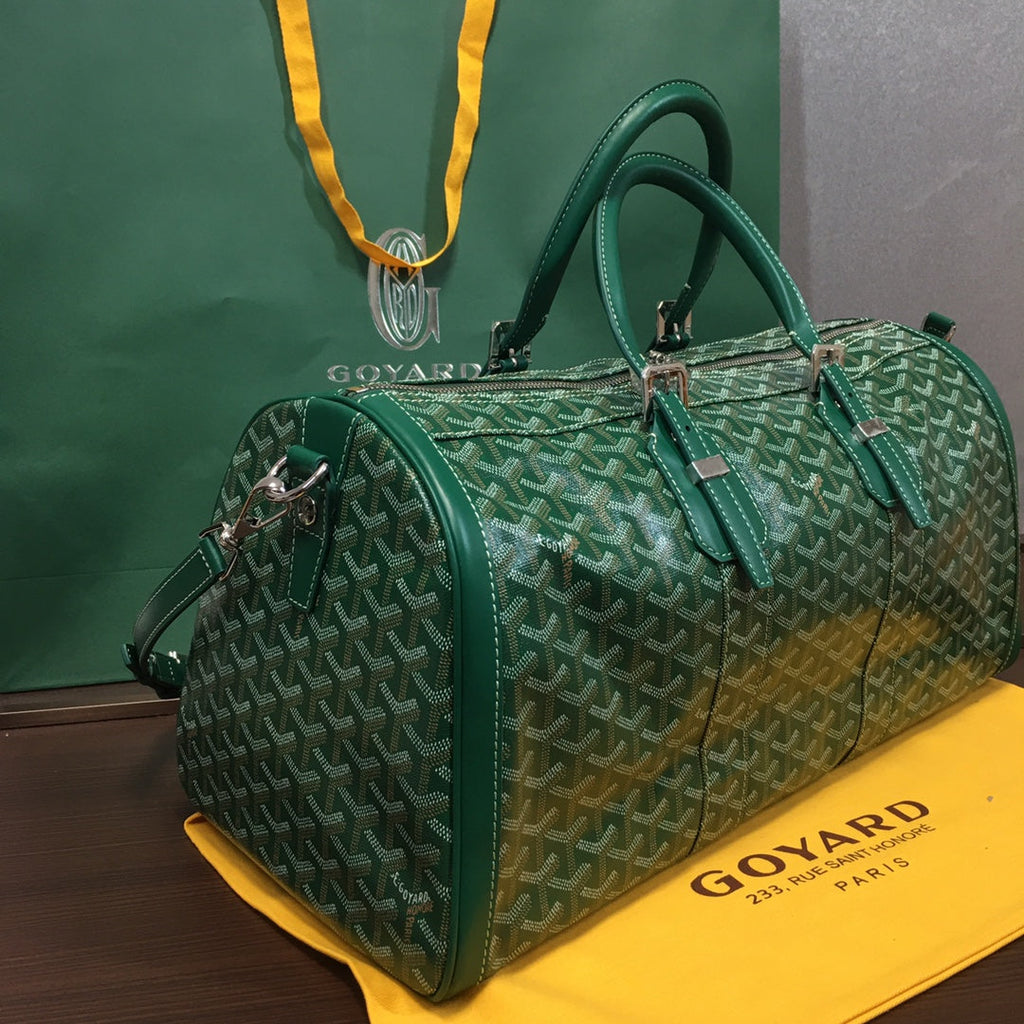 GOYARD BOSTON 50 TRAVEL BAG GREEN