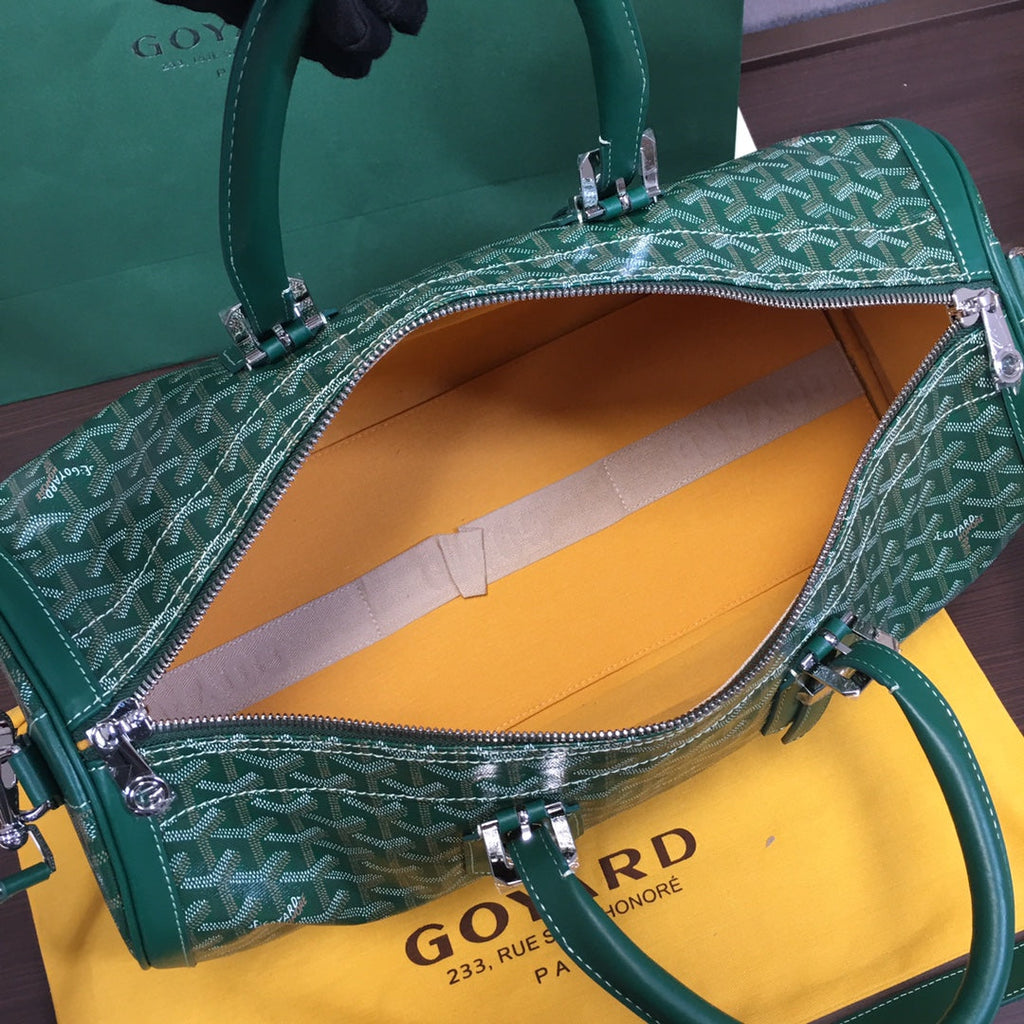 GOYARD BOSTON 50 TRAVEL BAG GREEN