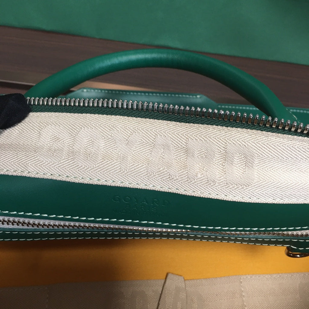 GOYARD BOSTON 50 TRAVEL BAG GREEN