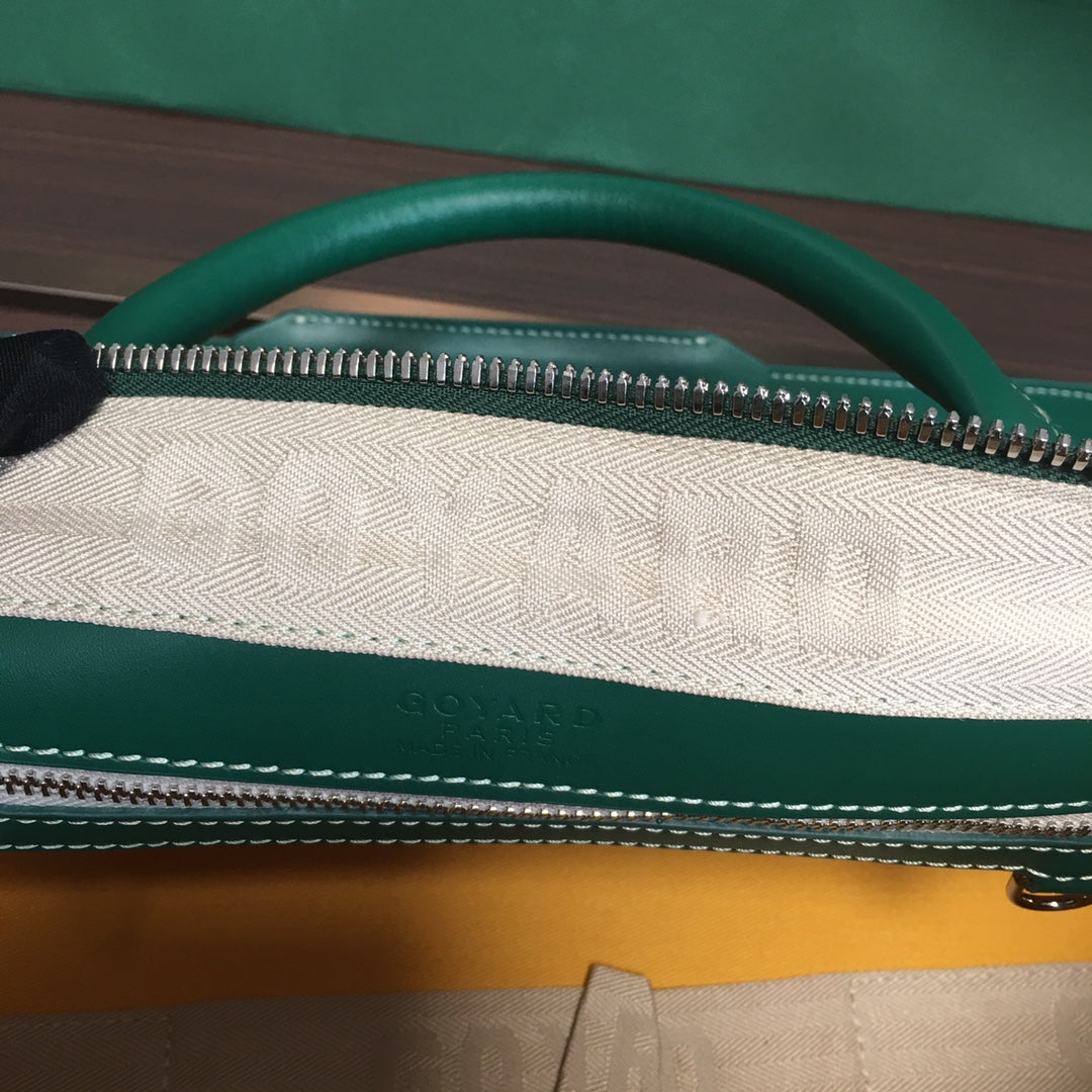 GOYARD BOSTON 50 TRAVEL BAG GREEN