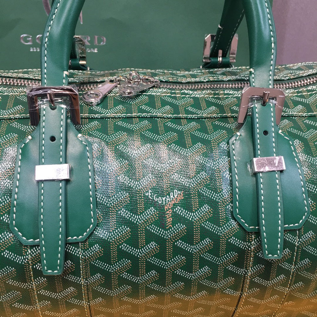 GOYARD BOSTON 50 TRAVEL BAG GREEN
