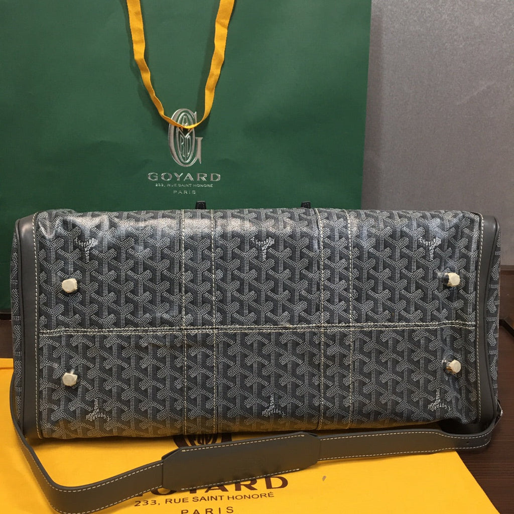 GOYARD BOSTON 50 TRAVEL BAG GREY