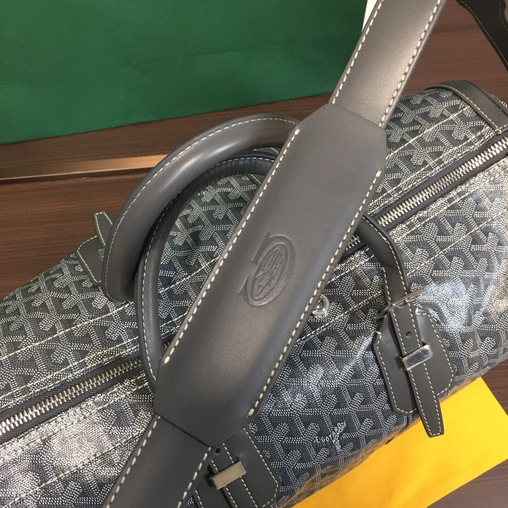 GOYARD BOSTON 50 TRAVEL BAG GREY
