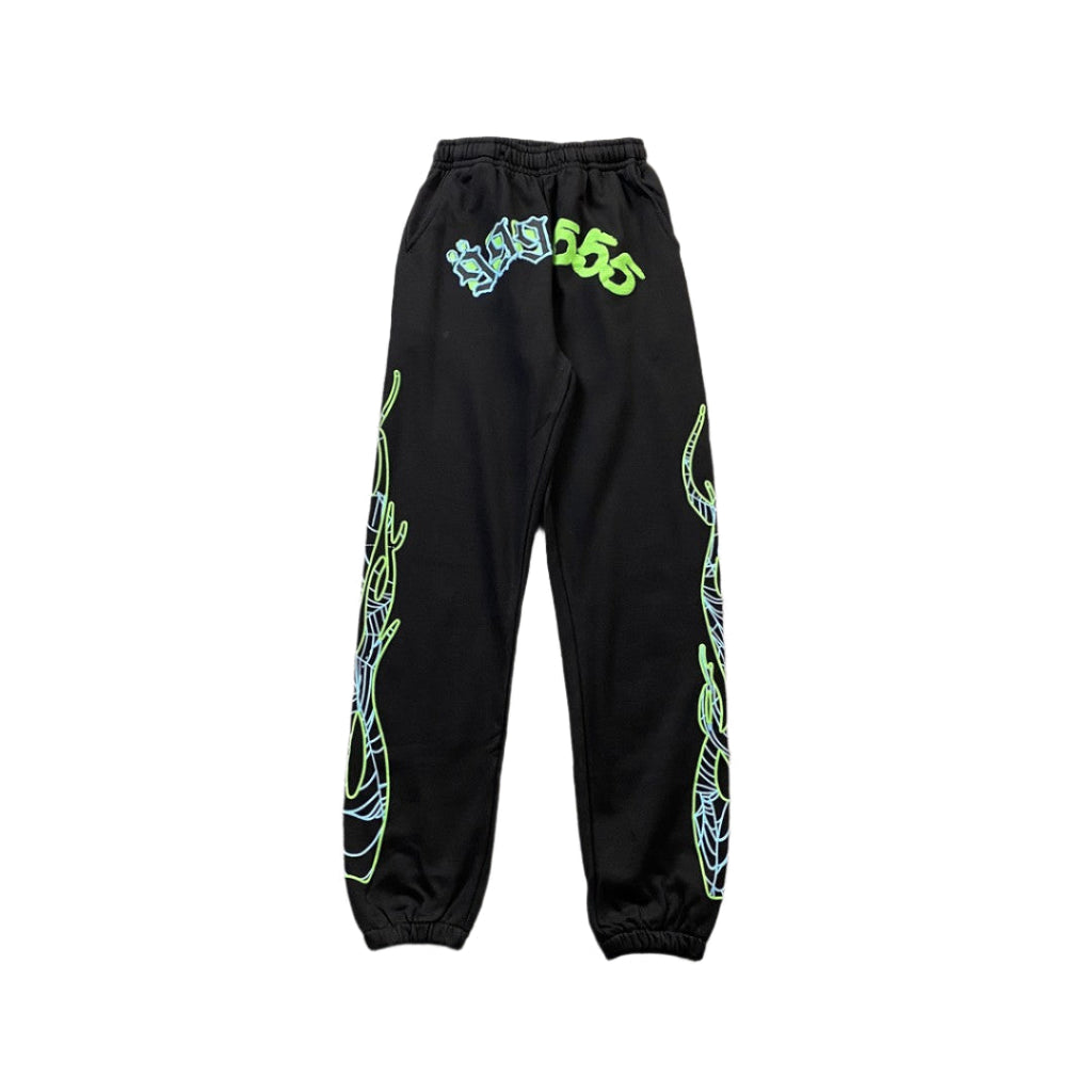 JUICE WRLD x SP5DER SWEATPANTS BLACK