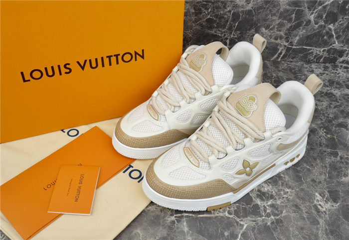LOUIS VUITTON LV SKATE SNEAKER BEIGE WHITE