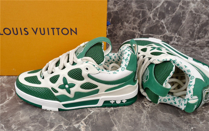 LOUIS VUITTON LV SKATE SNEAKER GREEN WHITE