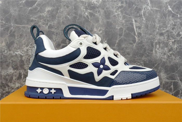 LOUIS VUITTON LV SKATE SNEAKER MARINE WHITE
