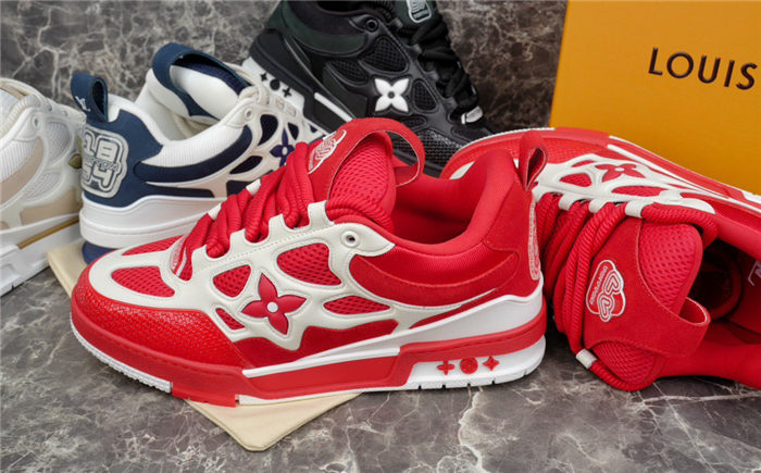 LOUIS VUITTON LV SKATE SNEAKER RED WHITE