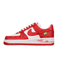 NIKE AIR FORCE 1 x LOUIS VUITTON VIRGIL ABLOH WHITE RED