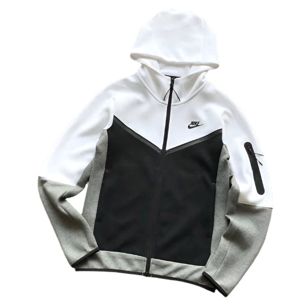 NIKE TECH FLEECE PANTS x WOLF GREY/WHITE/BLACK