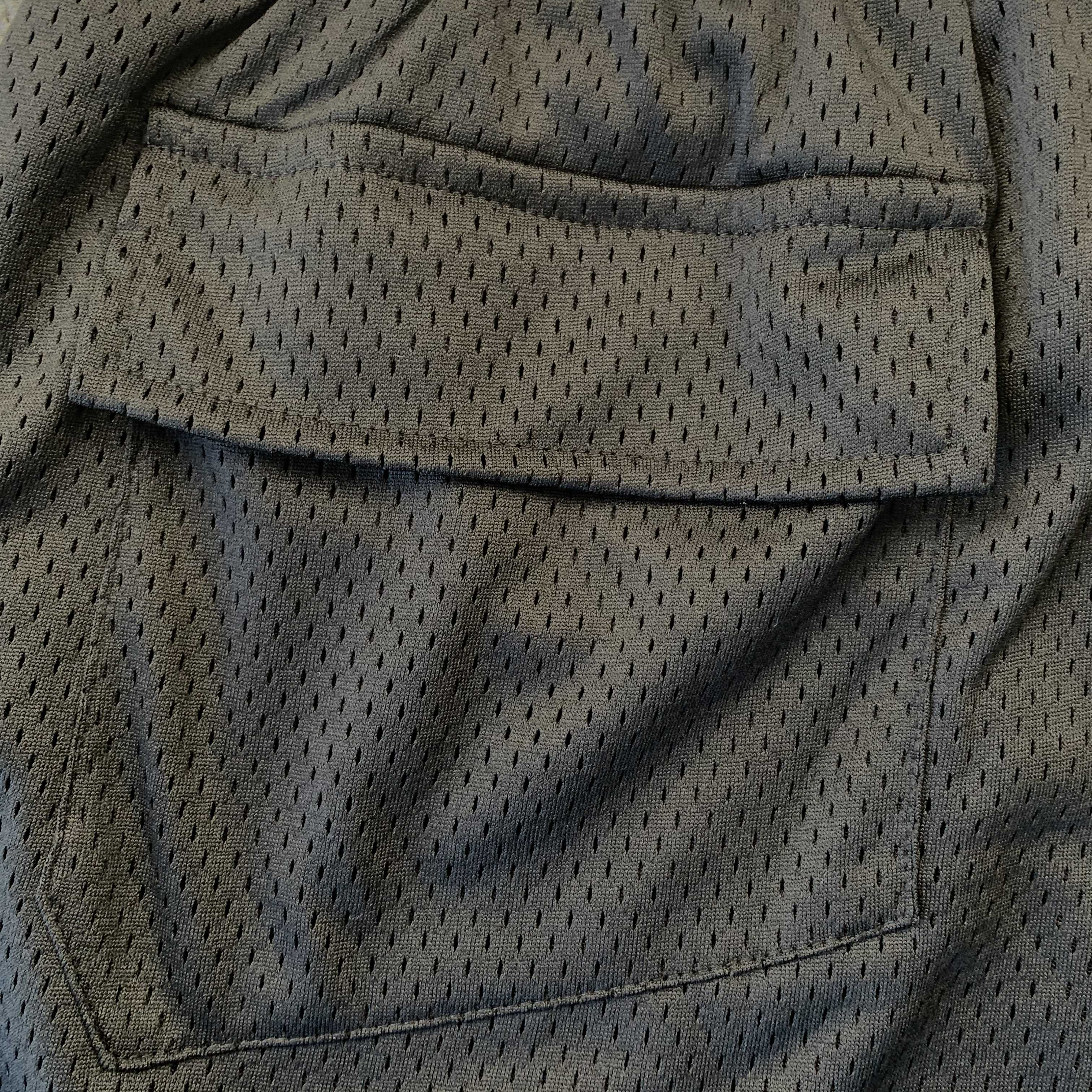 RHUDE COURT LOGO SHORTS BLACK/WHITE