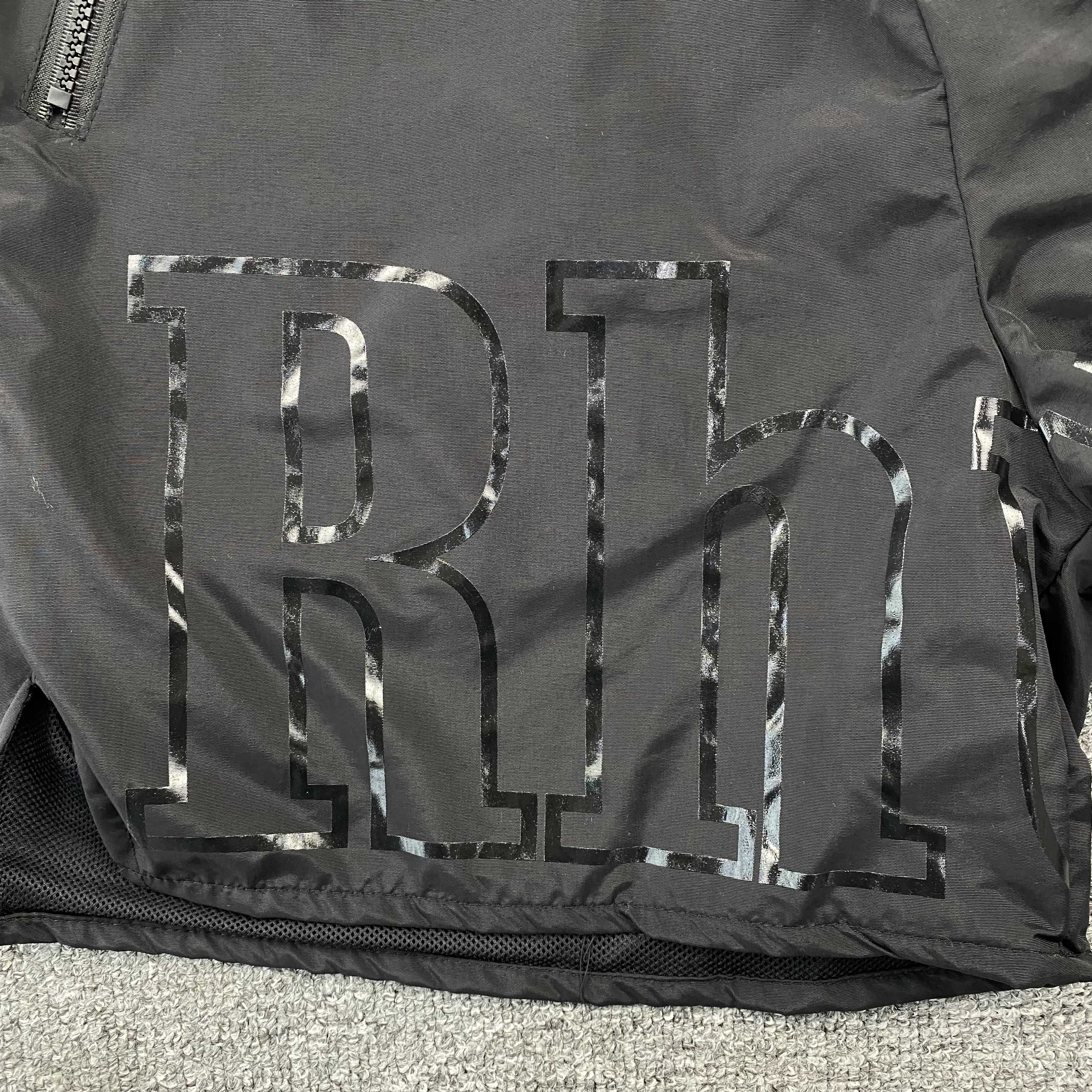 RHUDE RH LOGO SHORTS BLACK ON BLACK