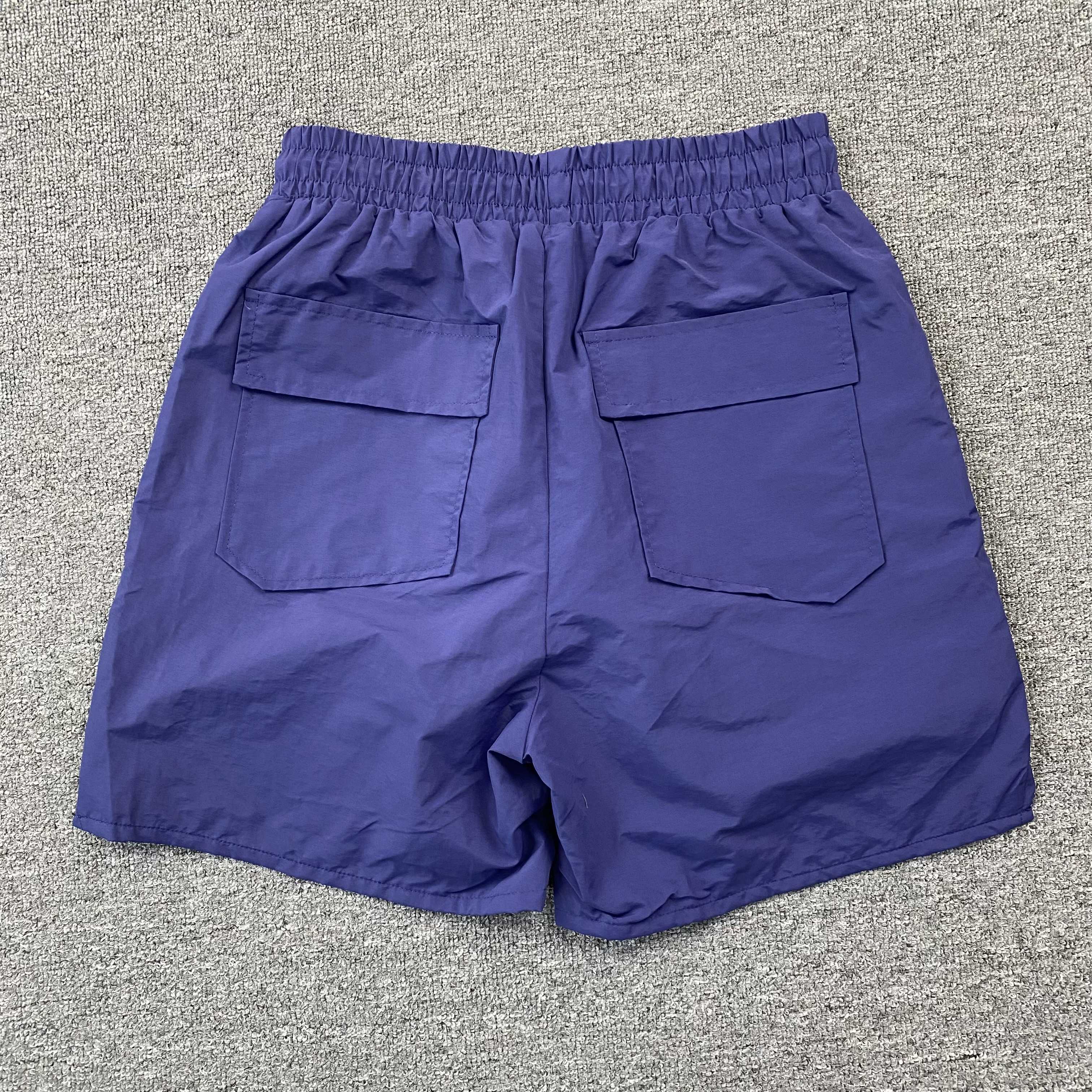 RHUDE RH LOGO SHORTS NAVY