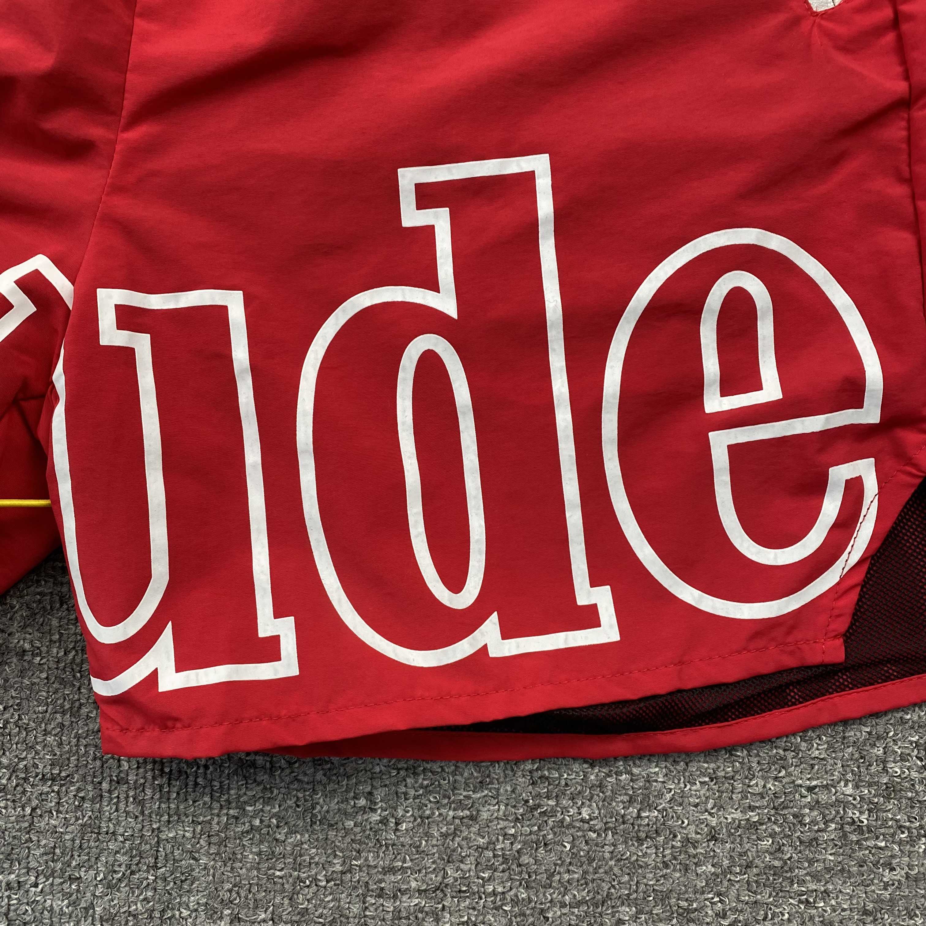 RHUDE RH LOGO SHORTS RED