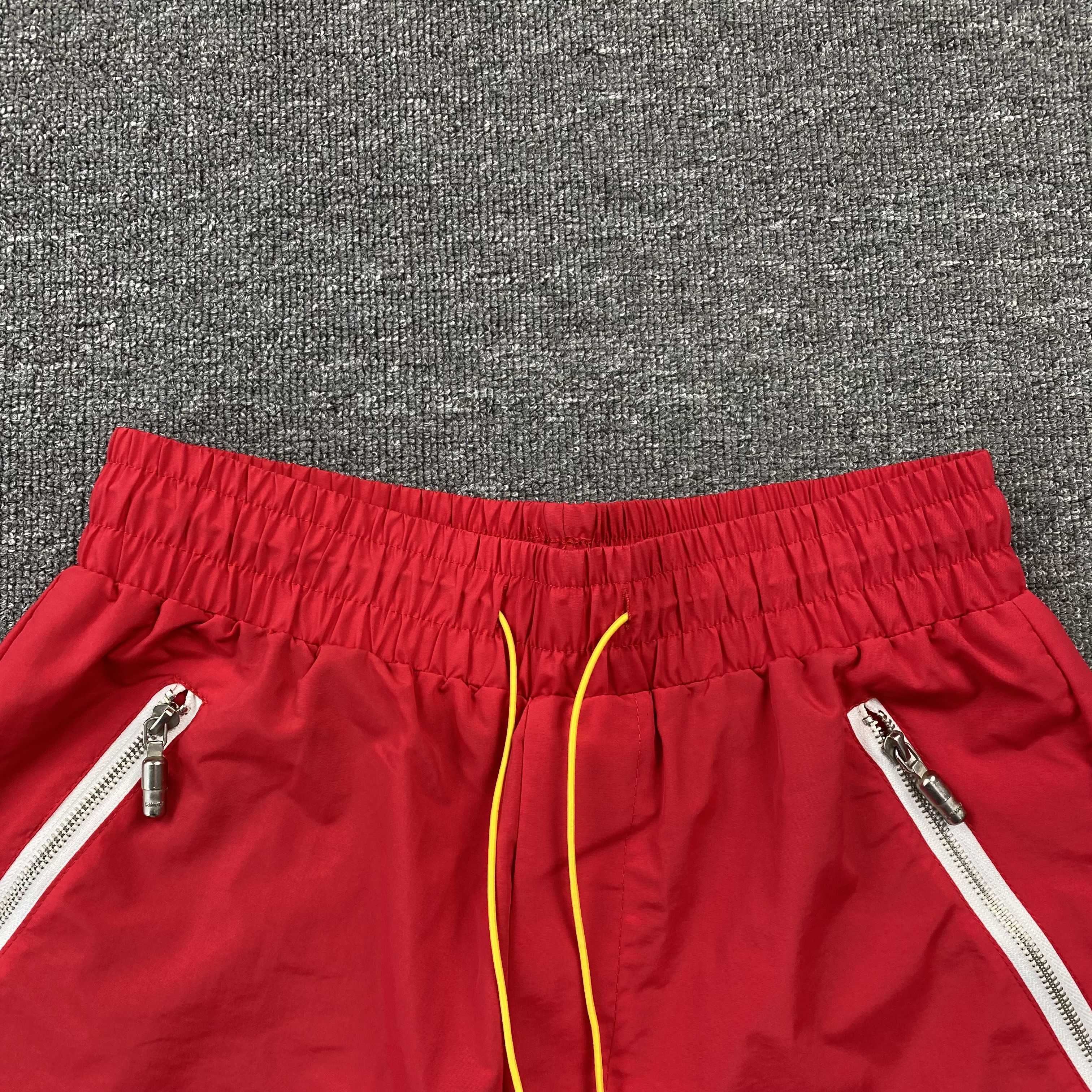RHUDE RH LOGO SHORTS RED