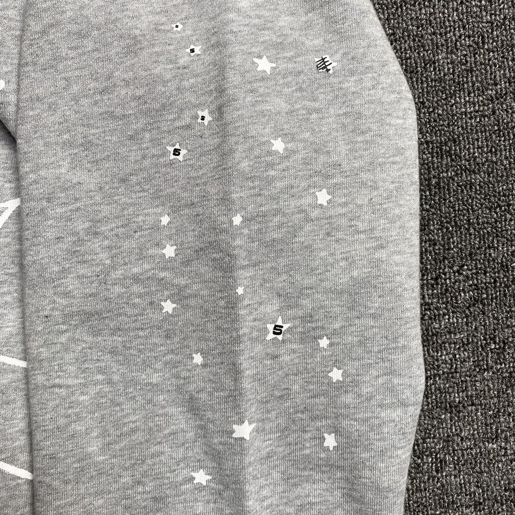 SP5DER ARACH NY PHOBIA HOODIE ASH GREY