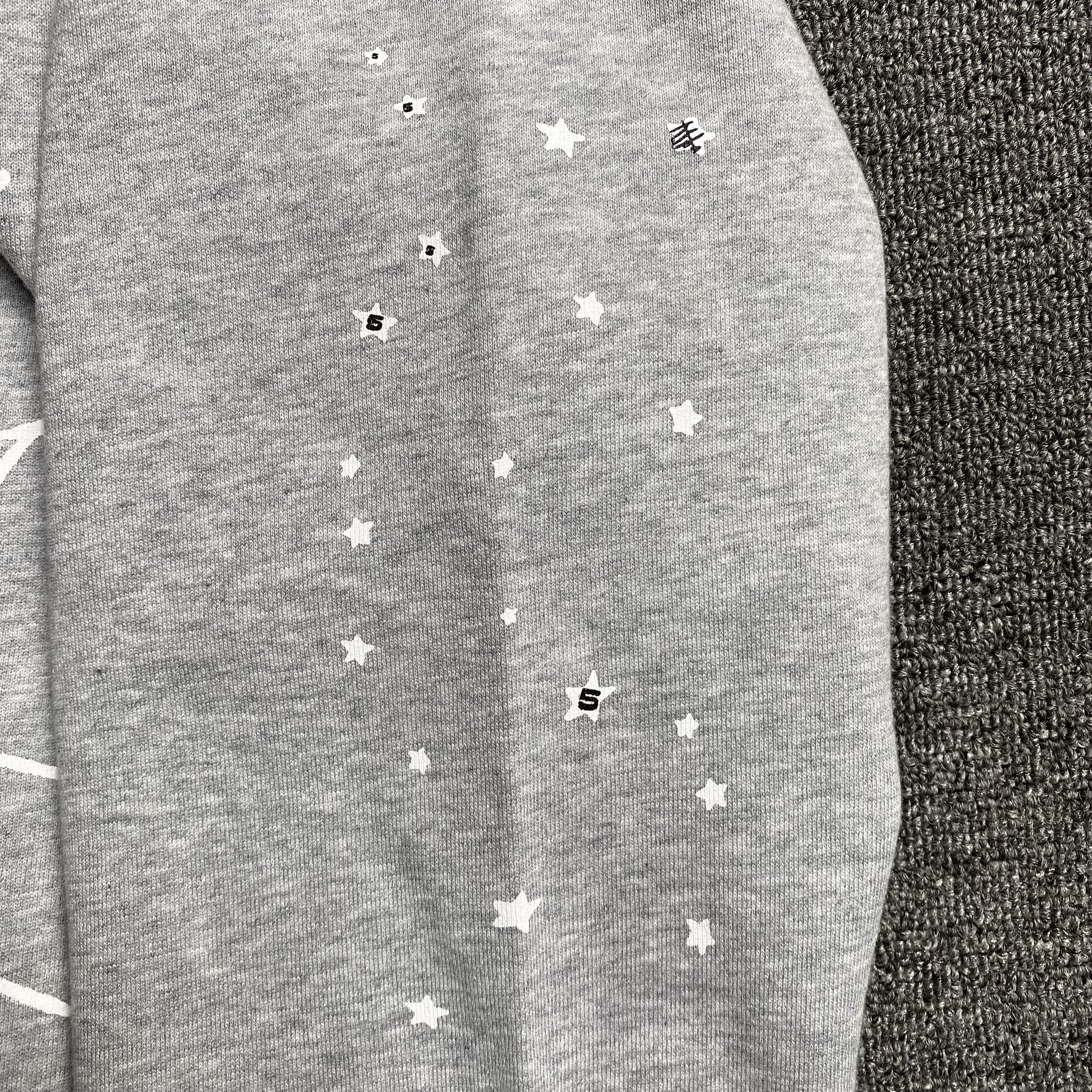 SP5DER ARACH NY PHOBIA HOODIE ASH GREY