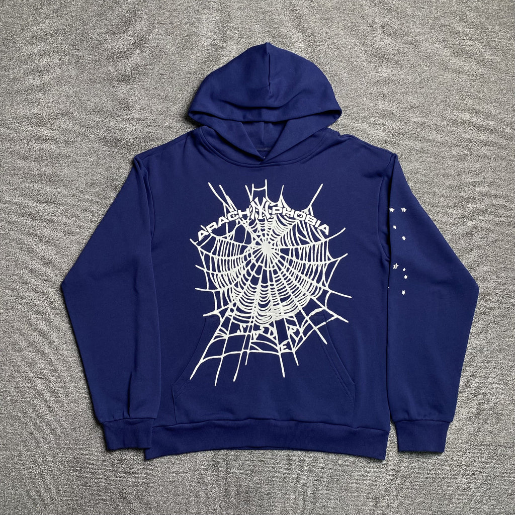 SP5DER ARACH NY PHOBIA HOODIE NAVY