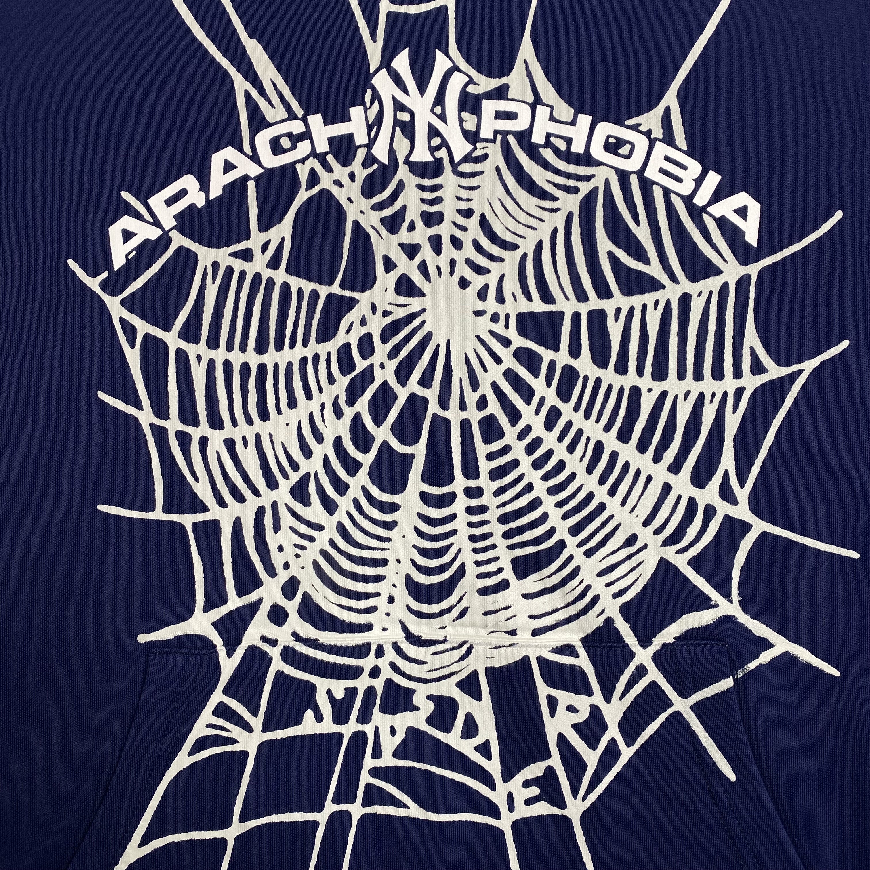 SP5DER ARACH NY PHOBIA HOODIE NAVY