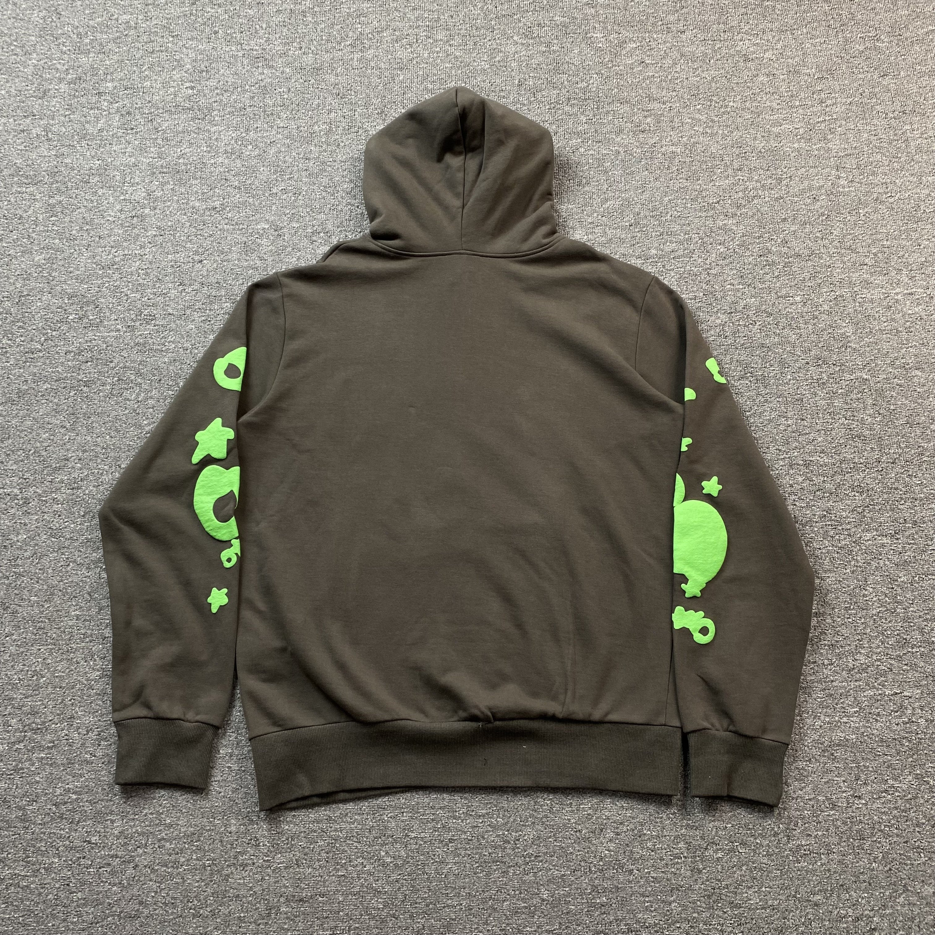 SP5DER BELUGA HOODIE SLATE GREY/GREEN