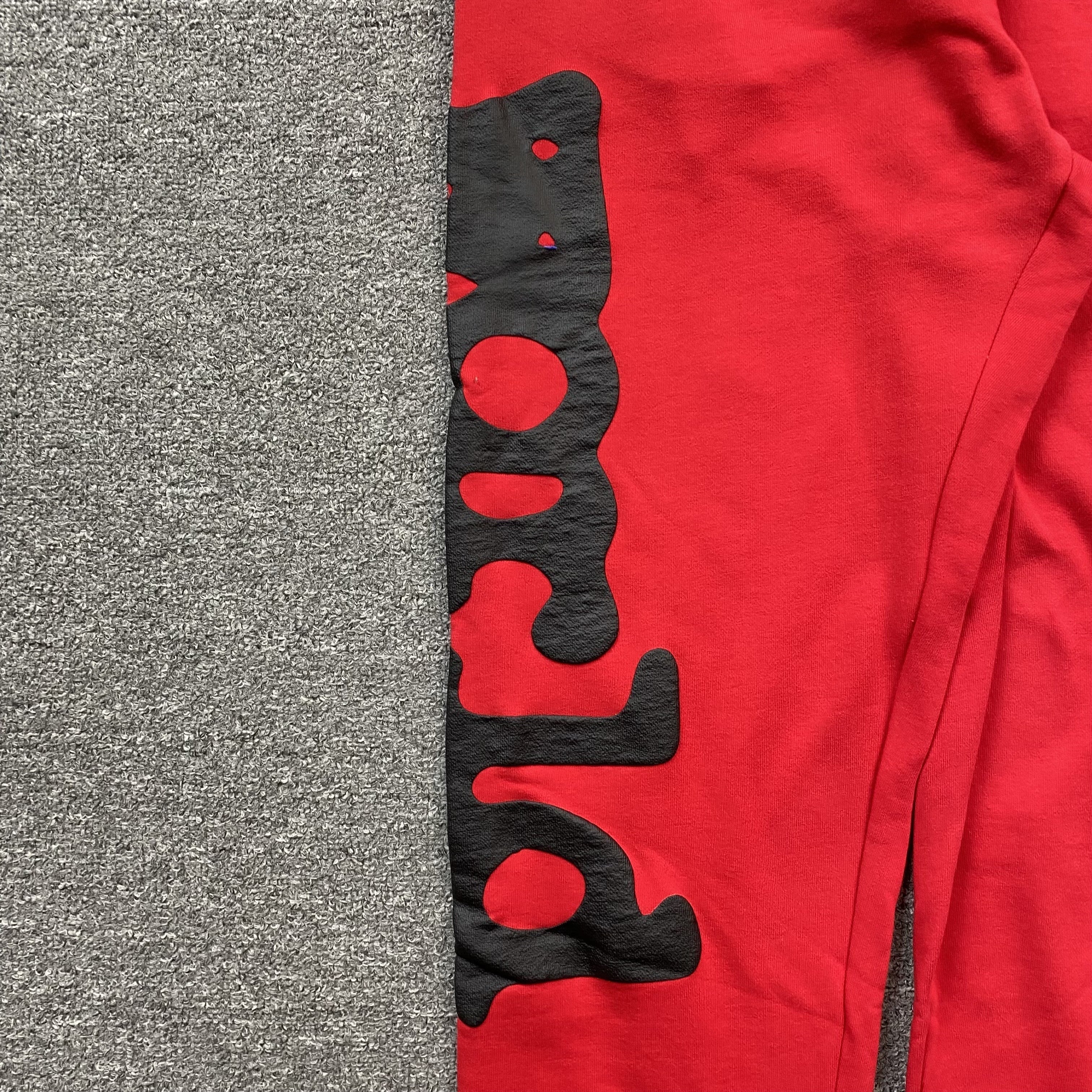 SP5DER BELUGA SWEATPANTS RED